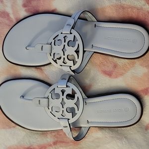 Tory Burch sandles  size 10.5 Spring Blue ( Miller Welt)